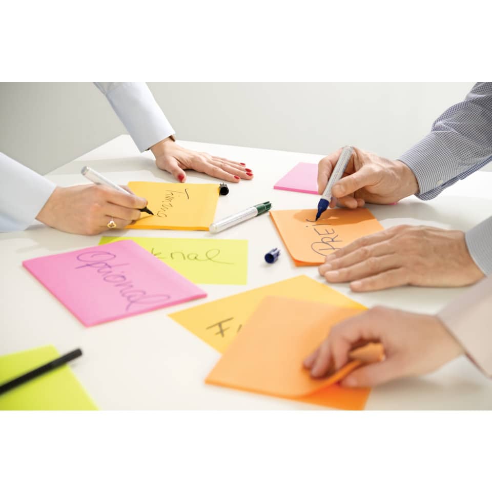 Post-its, Notizzettel, Notizen, Marker, Zusammenarbeit