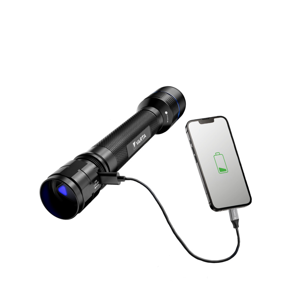 Taschenlampe, Ladegerät, USB, Aufladen, VARTA