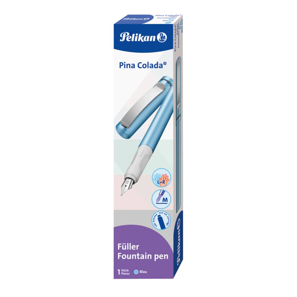 Füllhalter Pina Colada, Feder M, blau PELIKAN 400195790