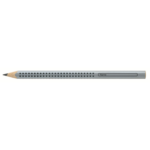 Bleistift Jumbo Grip, HB, silber FABER CASTELL 111920
