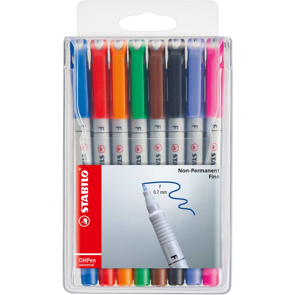 Stabilo Marker, Filzstift, Mehrfarbige Stifte, Paketkappe, 0.7 mm Spitze