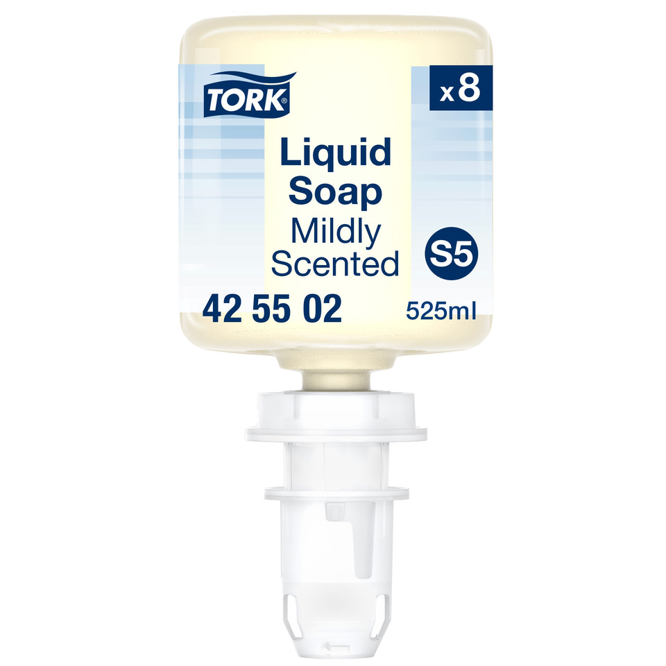 Liquid soap, Syringe bottle, 525ml, Mildly scented, S5 dispenser