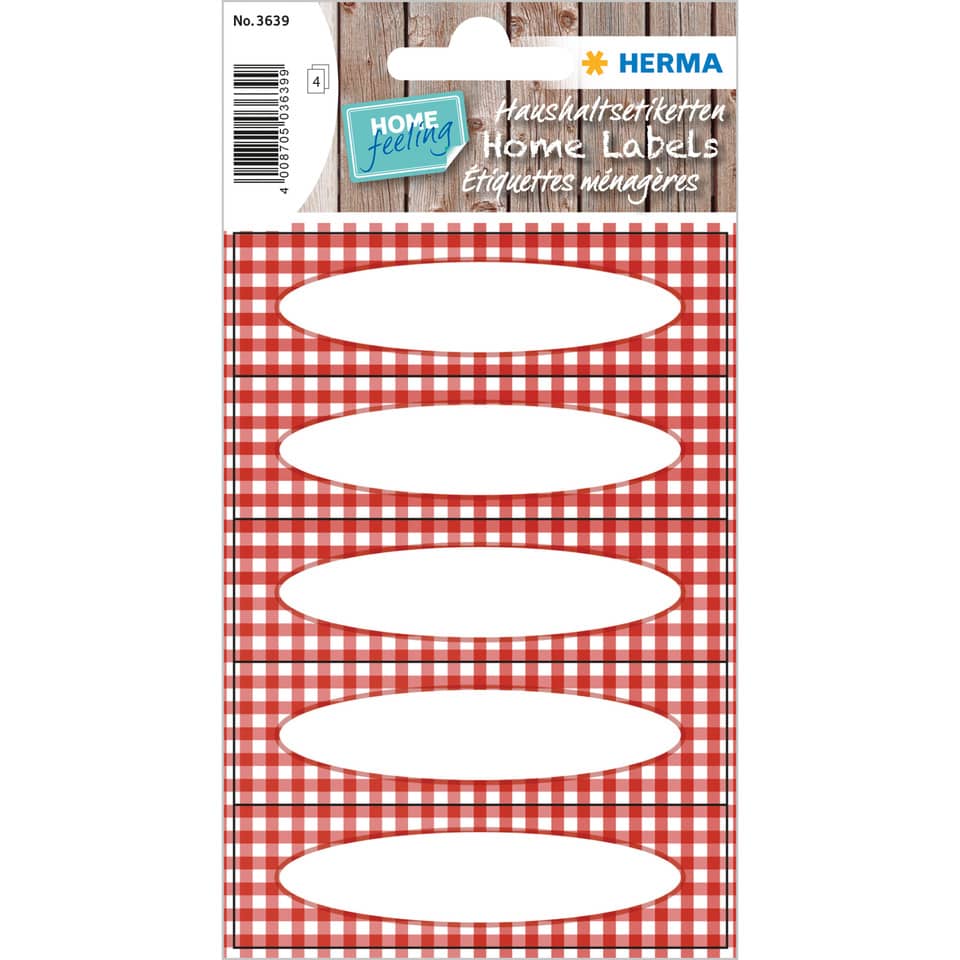 Etiketten, Aufkleber, Label, Küche, Gingham