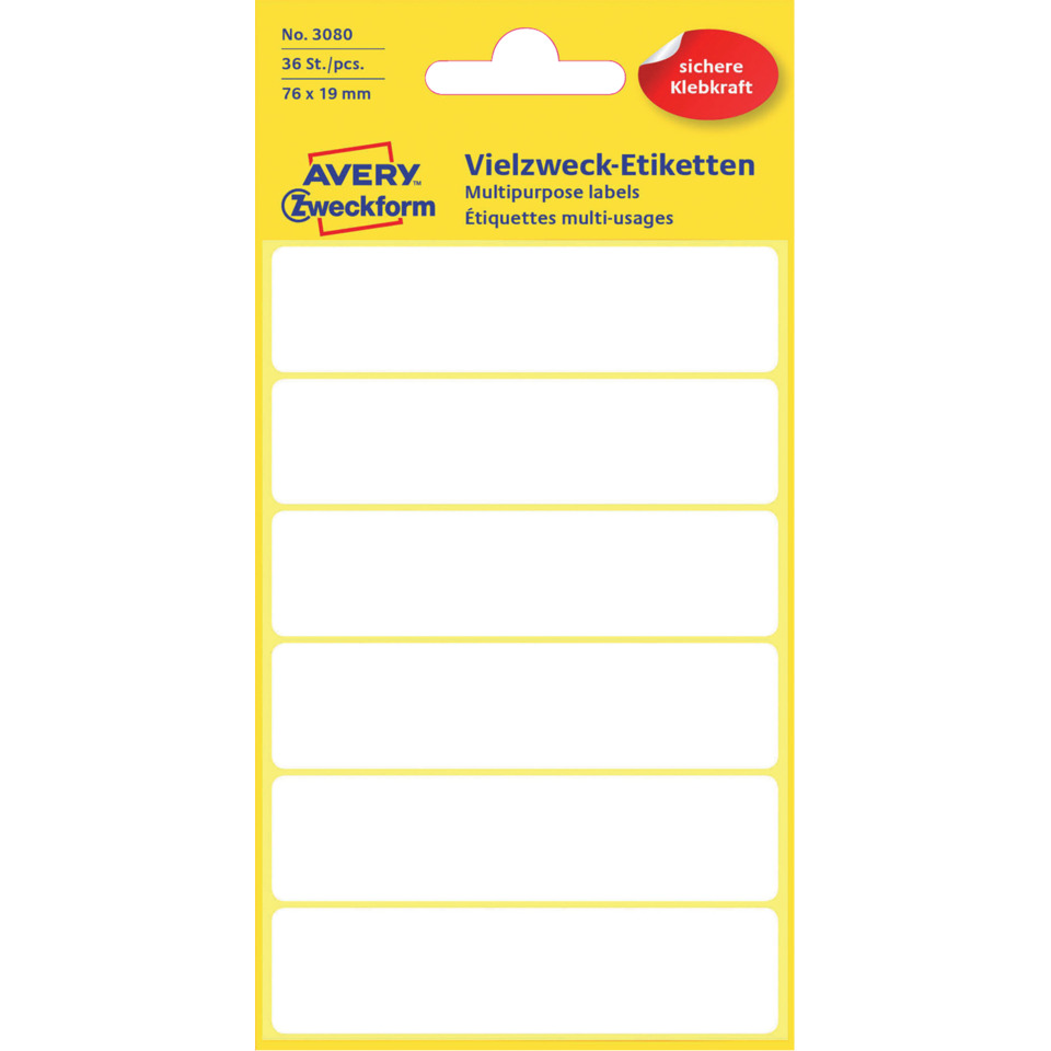 Etiketten, Vielzwecketiketten, Klebekraft, Klebebandetiketten, Aufkleberetiketten
