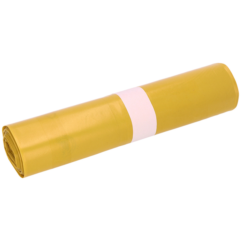 roll, gelb, plastik, tasche, gefaltet