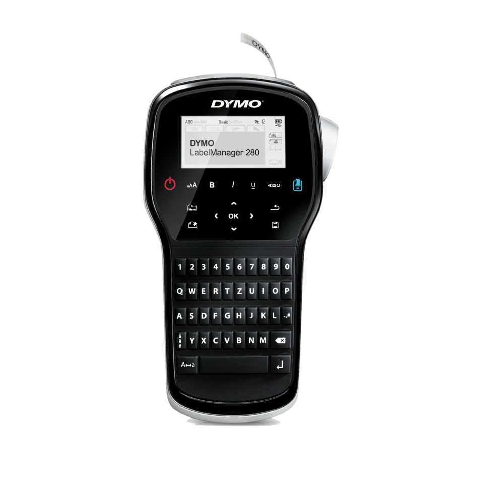 Handheld device, Pocket computer, QWERTY-Tastatur, Bildschirmanzeige, DYMO LabelManager 280