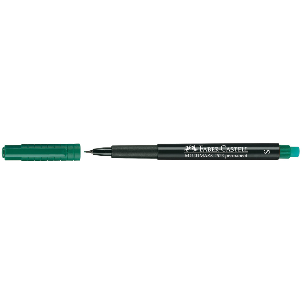 Permanentmarker, MultimARKermarker, grün, feiner spitzen, Faber-Castell