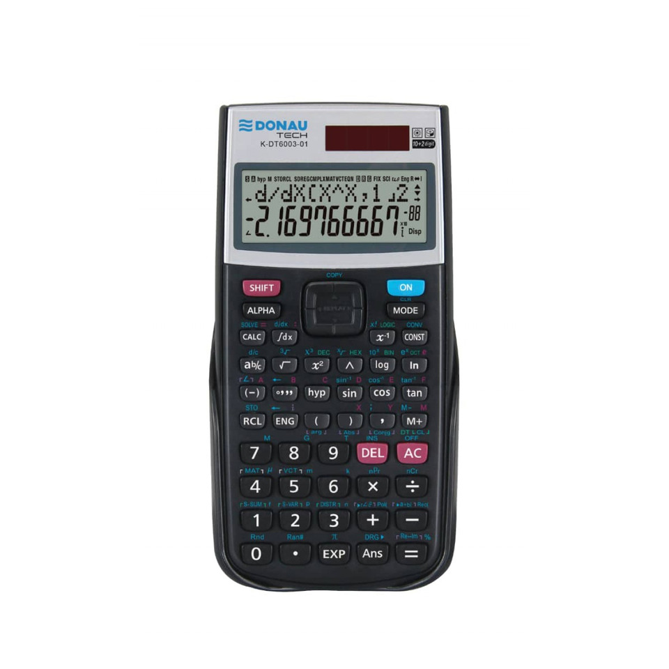 Wissenschaftlicher Taschenrechner, Graphischer Taschenrechner, schwarzer Taschenrechner, digitales Display, Tastatur
