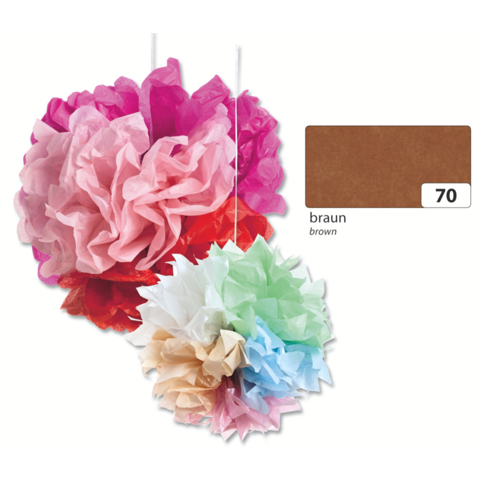 Pompon, Girlande, Papierschmuck, Partydekoration, Farbige Pompons