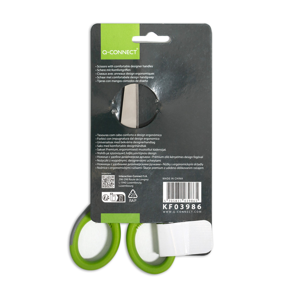 Scherer, grün, Griff, ergonomisch, Verpackung