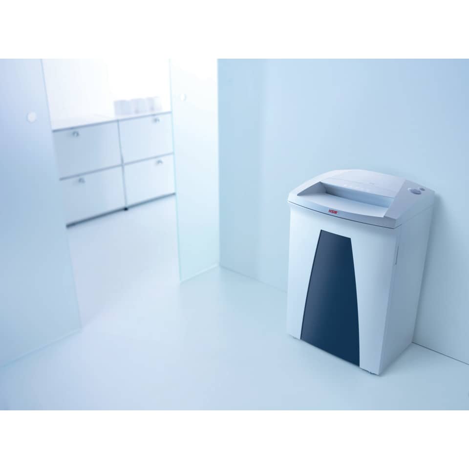 Schredner, Papierschredder, Häcksler, Bürogerät, weiße Büroausrüstung