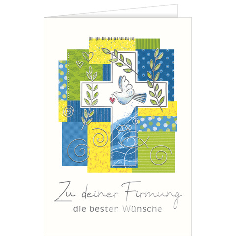 Firmungskarte, 11,5 x 17 cm  15-1217