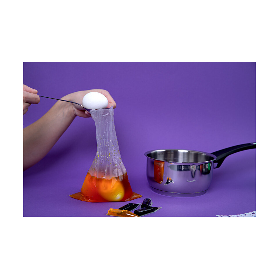 Eier, Kochzutaten, Kochgeschirr, Transparent, Gelb-Orange, Küchenset