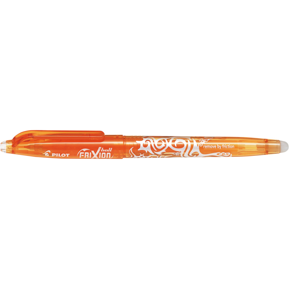 Kugelstift, Gelschreiber, Orange, Transparenter Stift, Schriftzug-Design, Kugelschreiber, Schreibwerkzeug, Orangenfarben, Transparenter Körper, Gummi-Aufsatz