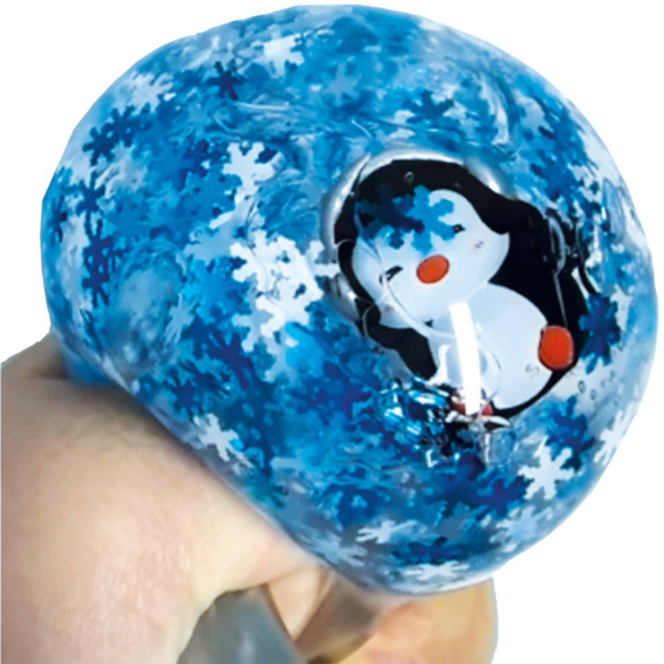 Schneemann, Schneeflocken, Blau, Rund, Ball