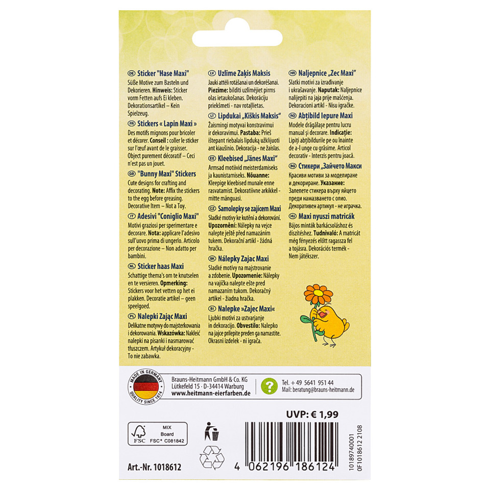 Sticker, Maxi, Dekoration, Kleeblatt, Blume