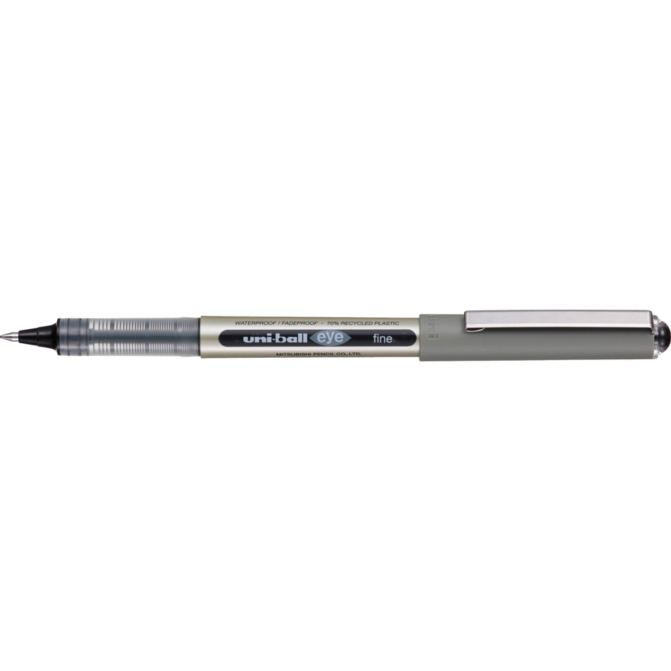 Feiner Stift, Rollerball, Metallstift, metalliger Griff, Clip-Stift