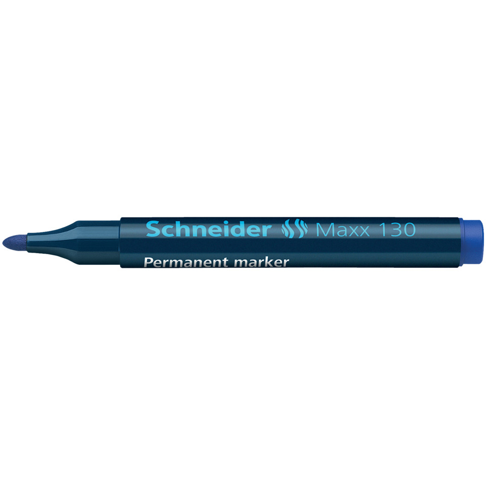 Permanent marker, Marker pen, Blue marker, Chisel tip, Maxx 130