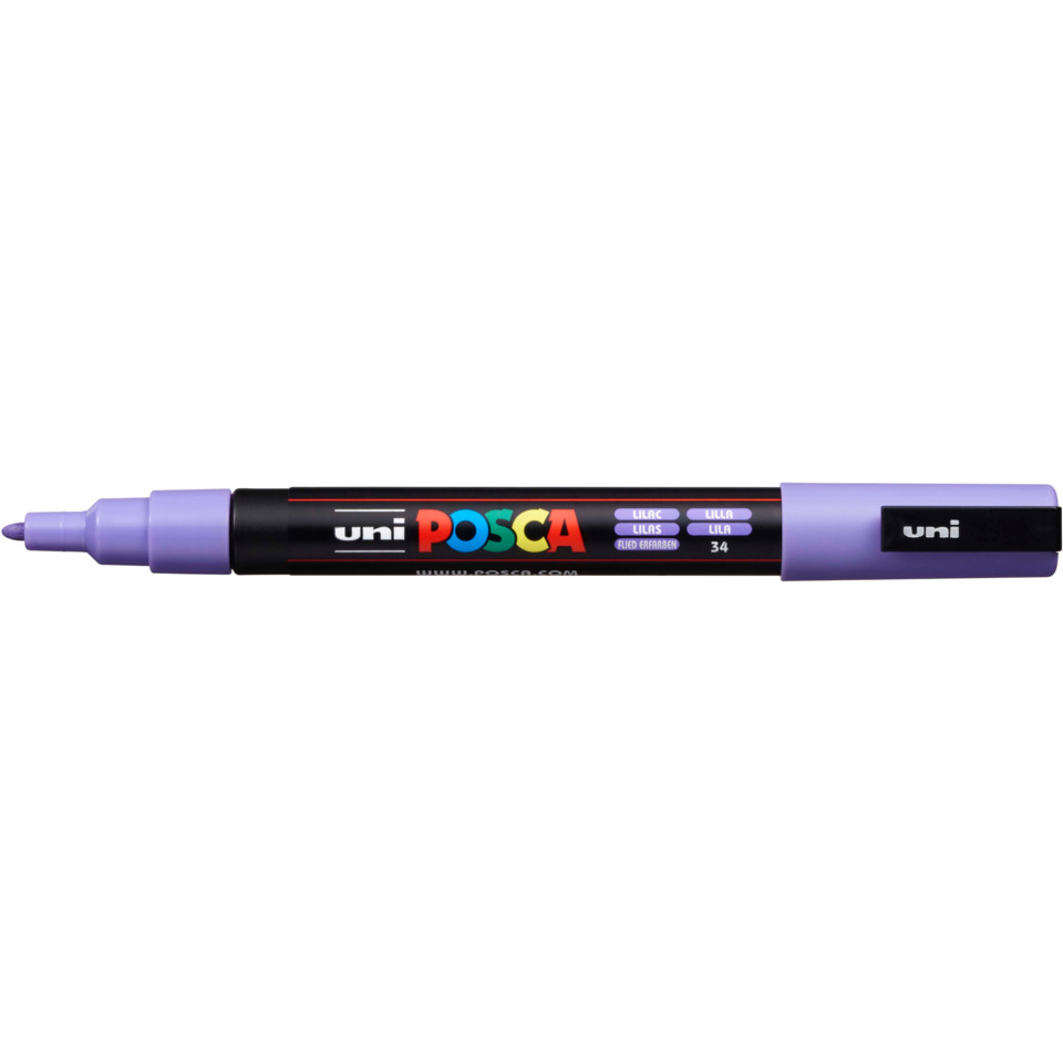 Marker, Permanent marker, Chisel tip, Lila, Stift