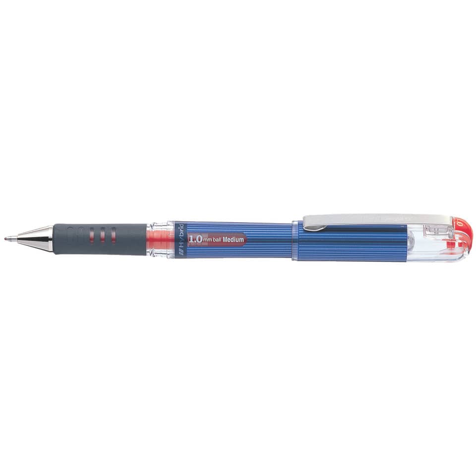 Kugelschreiber, Gelschreiber, 1.0 mm, Medium, roter Tint