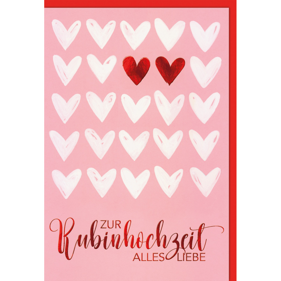 herzmotiv, pink karton, rote akzente, kartenmotiv, liebesbotschaft