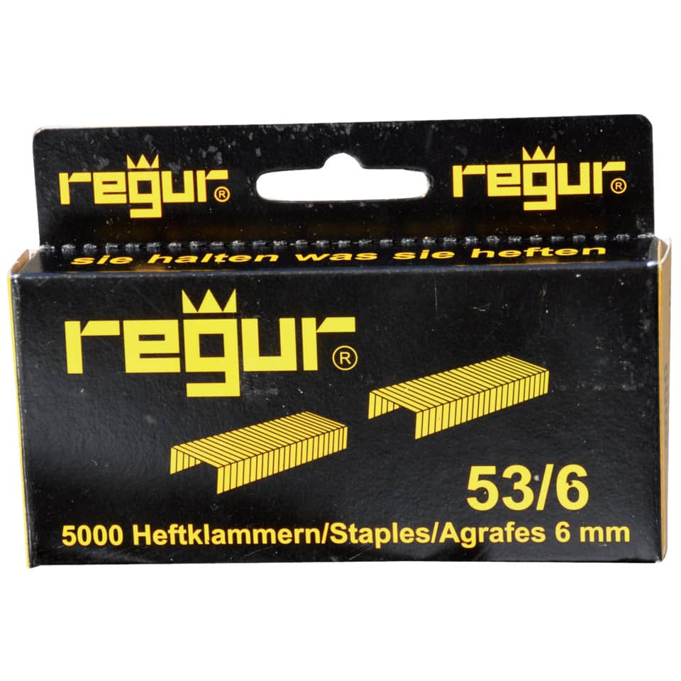 Heftklammern, Stapes, Bürobedarf, Stahlbleche, 6 mm