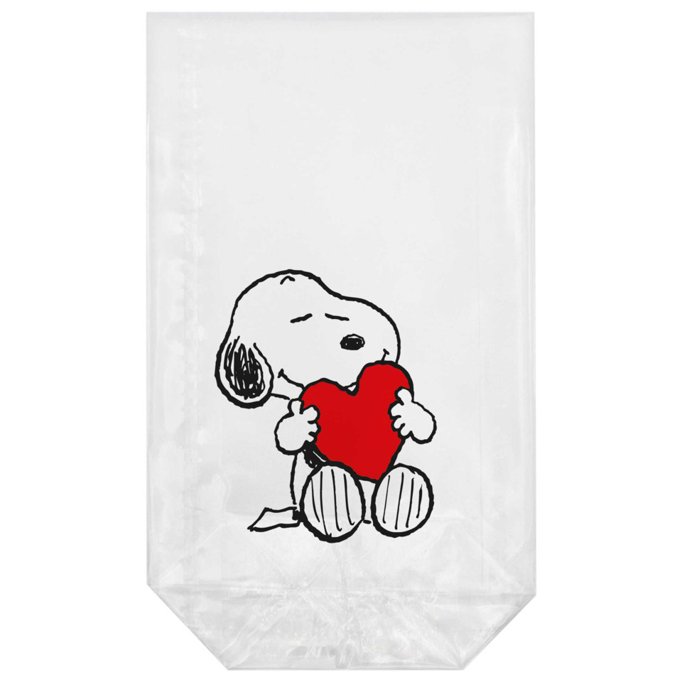 Snoopy, Herz, Plastikbeutel, Beutel, Cartoon