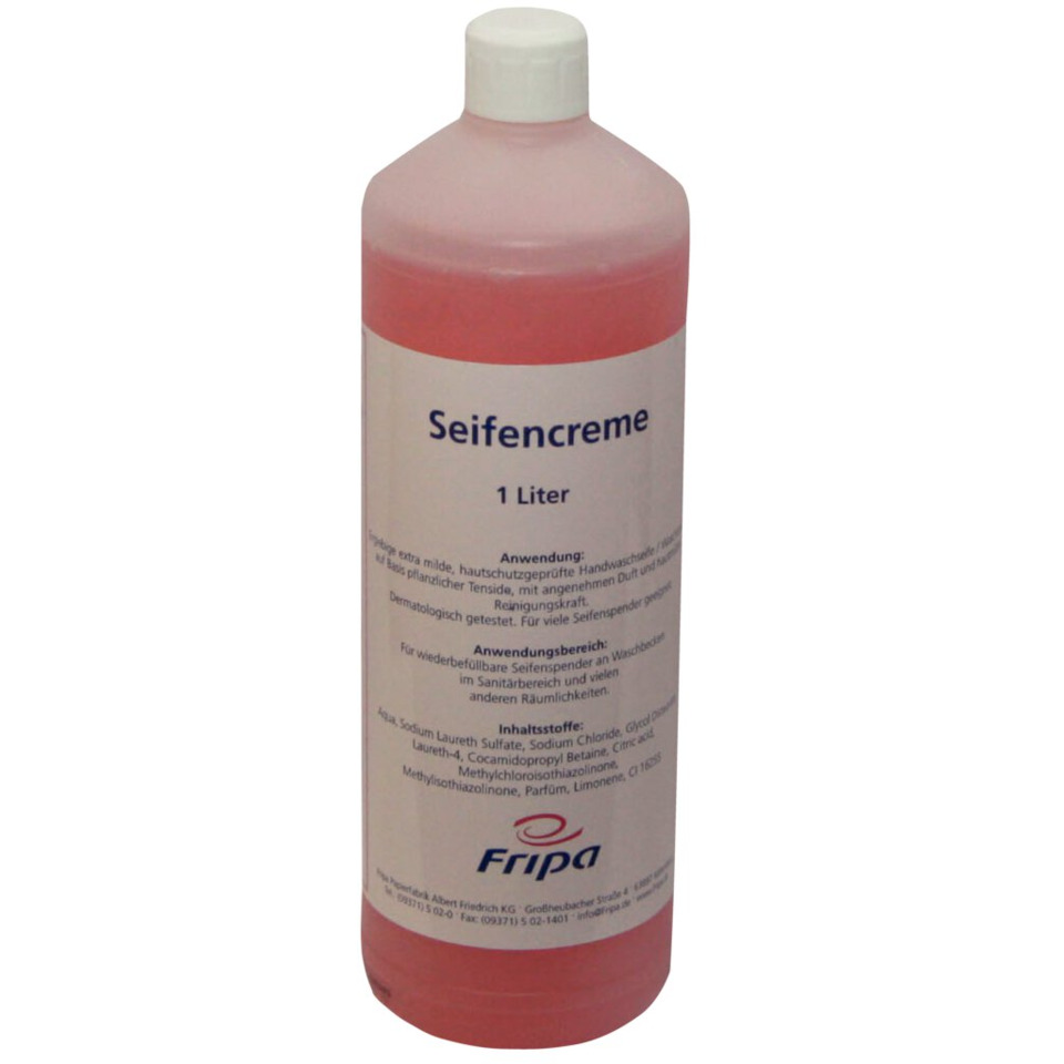 Seife, Seifencreme, 1 Liter, Pinken Inhalt, Flasche