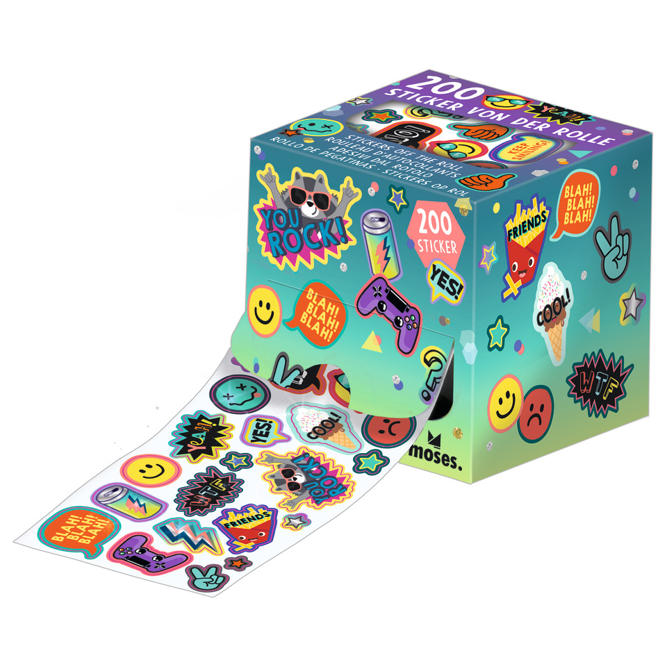 Aufkleber, Roll-On-Aufkleber, bunte Aufkleber, Dekorationsaufkleber, grafische Aufkleber
