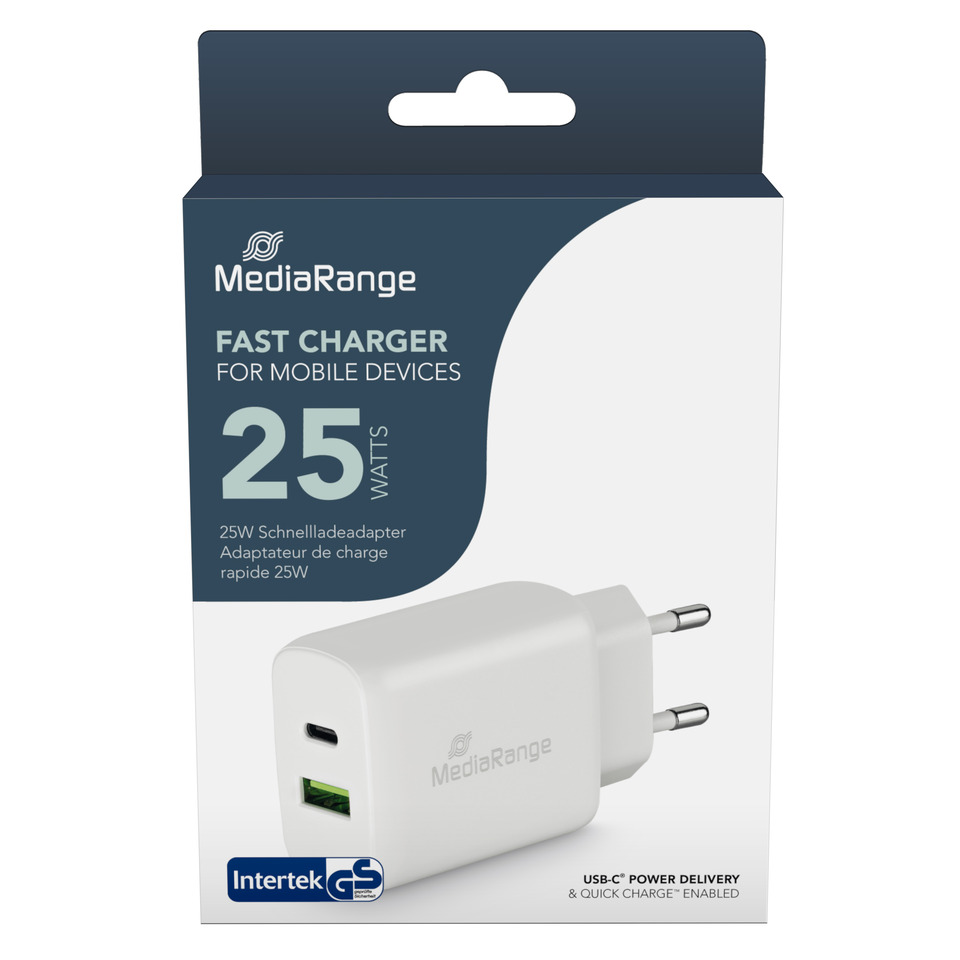 Ladegerät, USB-C, Schnellladeadapter, Netzteil, 25W