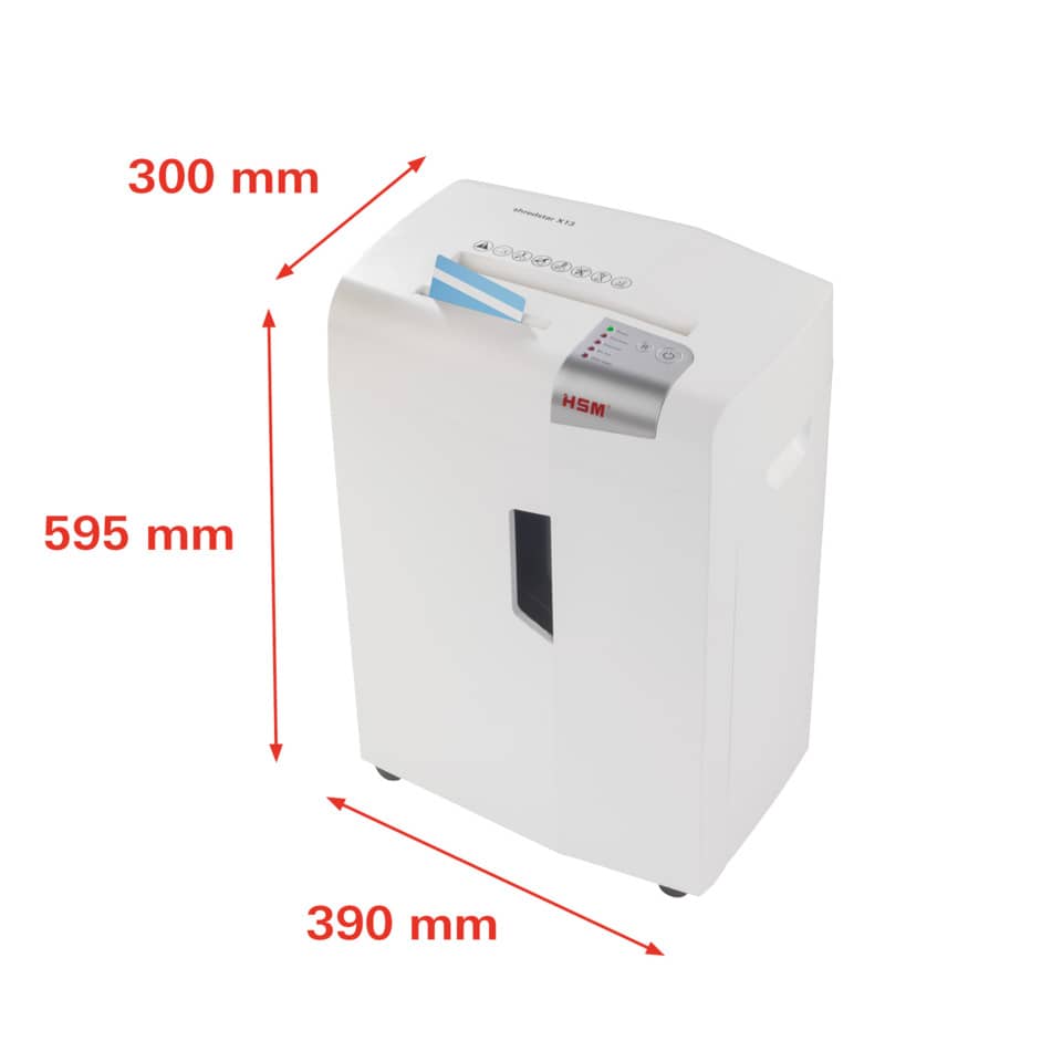 Papierschredder, Schredder, Dokumentenschredder, Abmessungen, Gehäuse