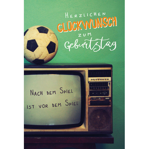 Geburtstagskarte Fußballer SKORPION 51-10367