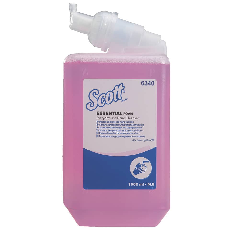Handreiniger, Schaum, pinkes Fluid, 1000 ml, Pumpflasche