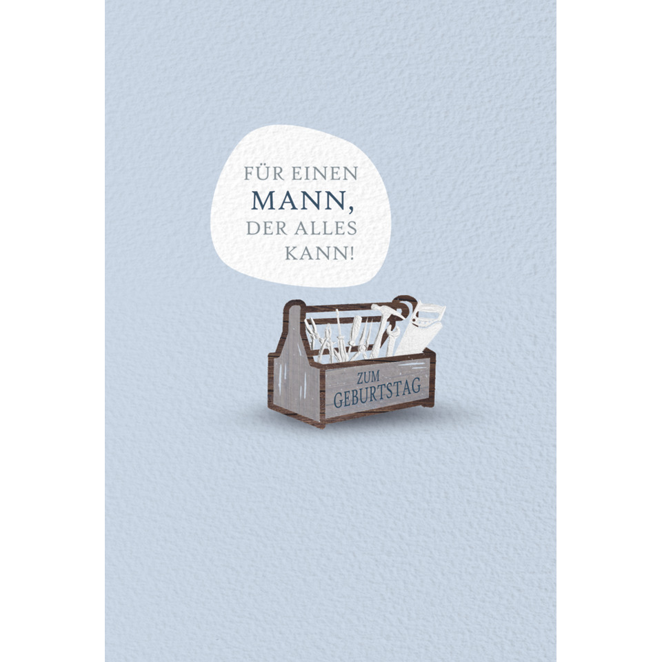 Grußkarte, Geburtstag, Männergeschenk, Geschenkbox, Karte mit Spruch