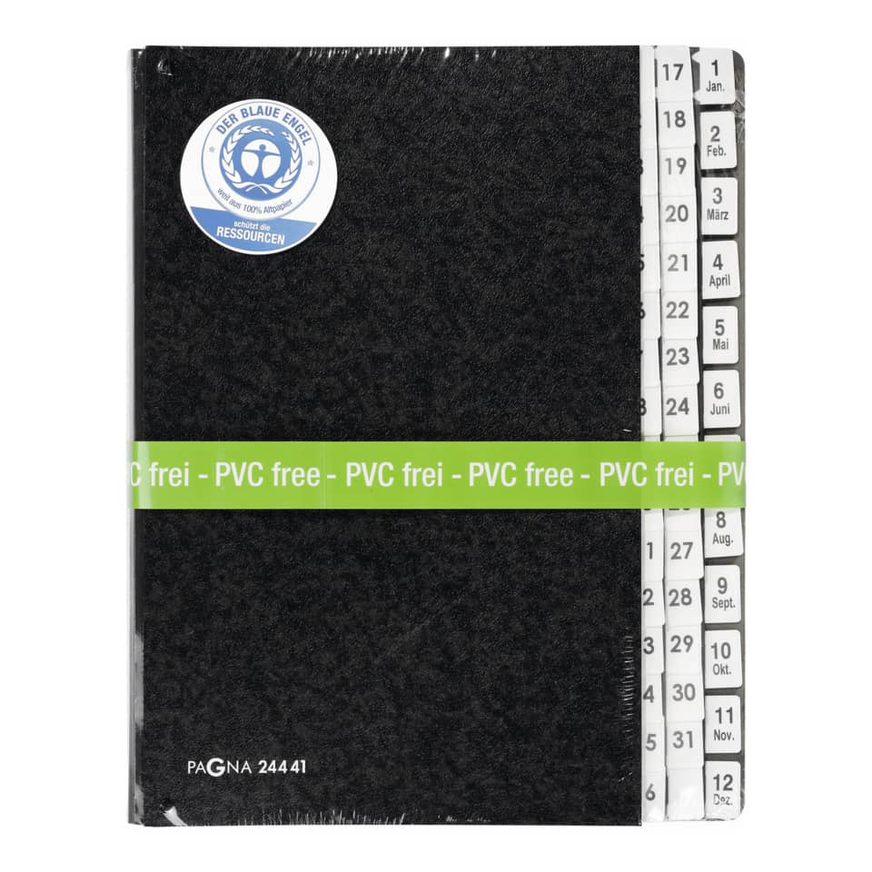 Notizbuch, Schwarz, PVC frei, Tagebuch, Meeting-Notizblock
