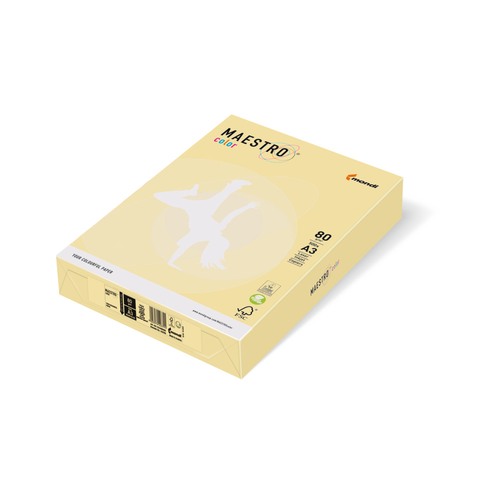Kopierpapier, A3, 80g/m², Maestro Color, DIN A3