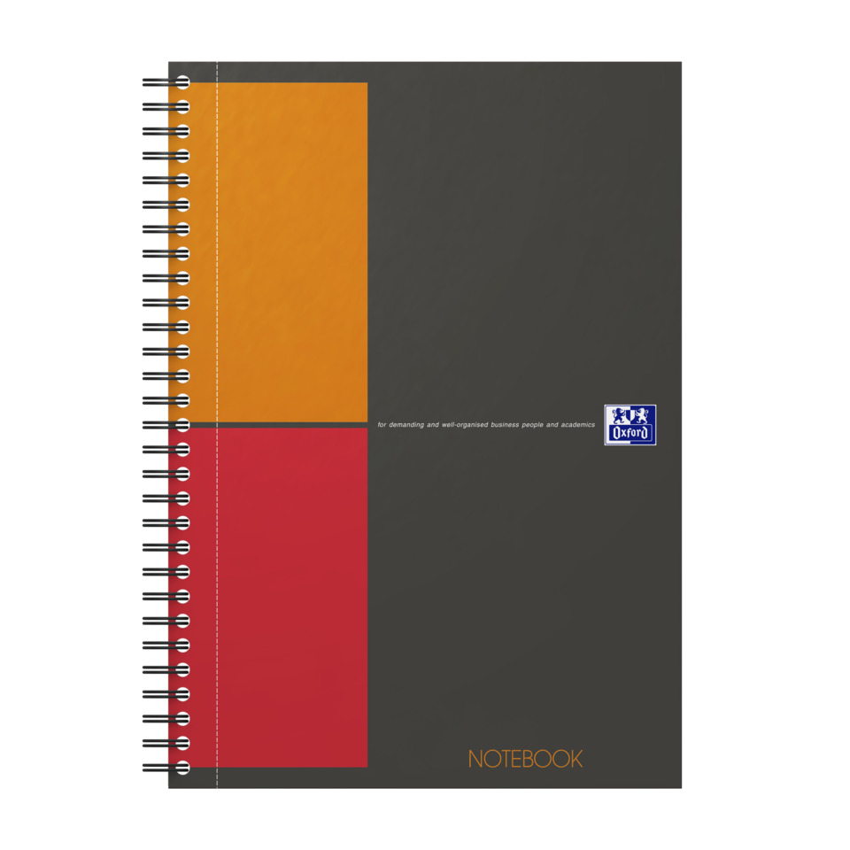 Notizbuch, Spirale, Kartonoptik, orange, rot, Spiralblock, Notizbuch, Kunstleder, Orange, Rot
