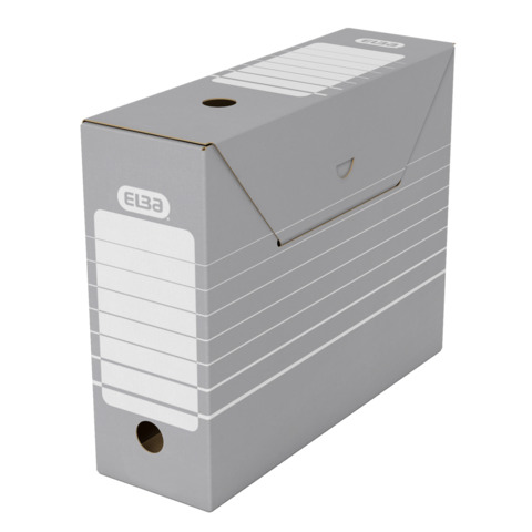 Archivbox A4 tric grauweiß   95mm x 365mm ELBA 100552039