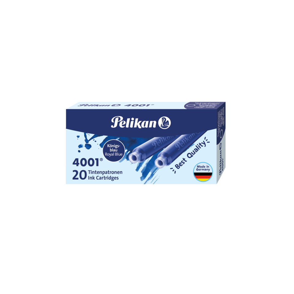 Tintenpatronen, Patronen, Königsblau, 20 Patronen, Pelikan
