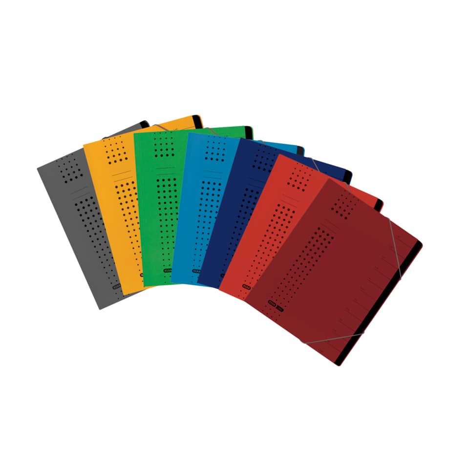 Notizbuch, Leporello, Mehrfarbig, Punkte-Lochung, Kartenordner