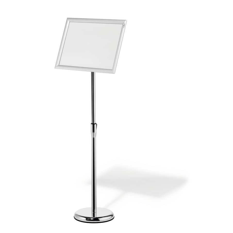 Standlampe, Schwenkrahmen, Verstellbarer Ständer, Verchromt, Beleuchtungskonsole