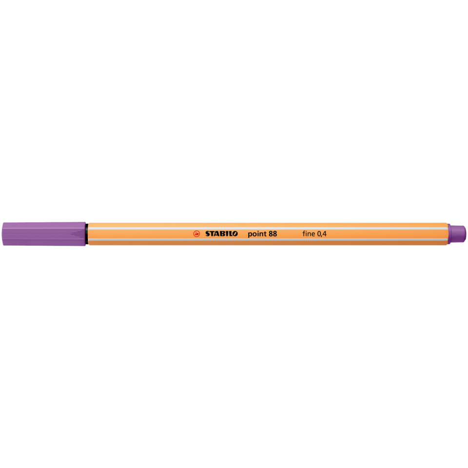 Marker, Hochlighter, Orange, Lila-Kappe, Stift