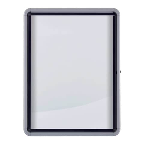 Schaukasten Premium Plus, Außenbereich, 9xA4, Magnetisch, Klapptür, Glas, weiß NOBO 1902580