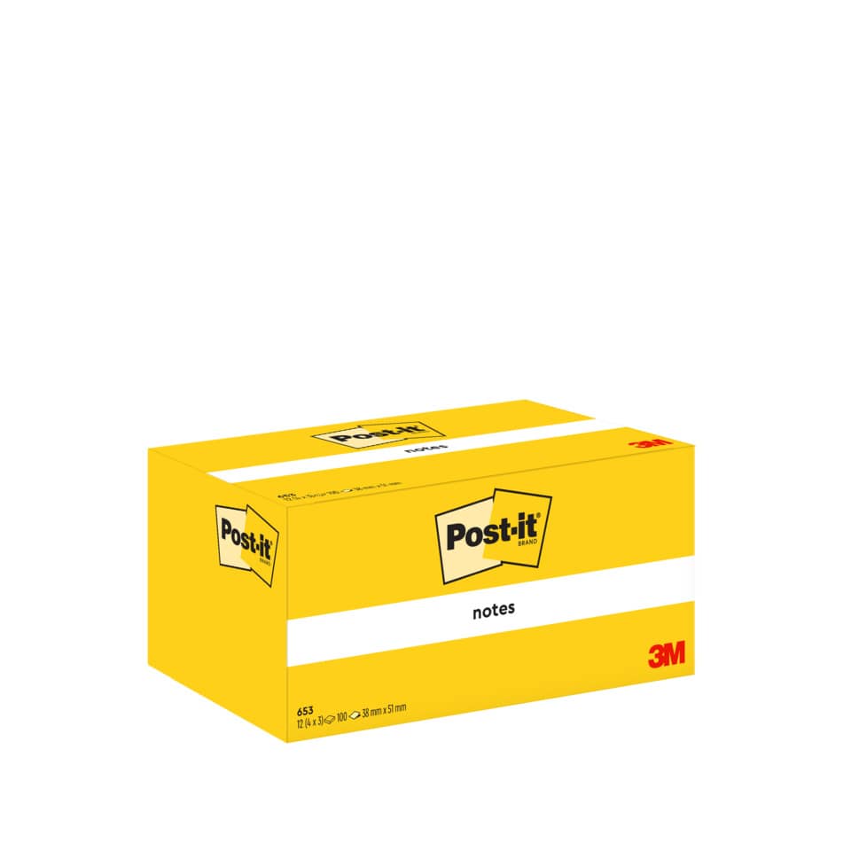 Post-it Notes, Notizblock, Klebeblatt, 80 Blatt, Gelb