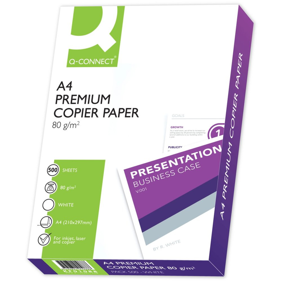 A4, Kopierpapier, 80 g/m², weiß, Büropapier