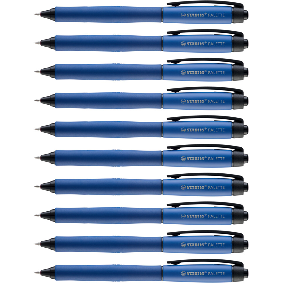 blue marker, dual-ended, pencil-like, stabilo palette, feinspitze, blauer stift, marker, kappenstift, wasserfester stift, stabilo palette