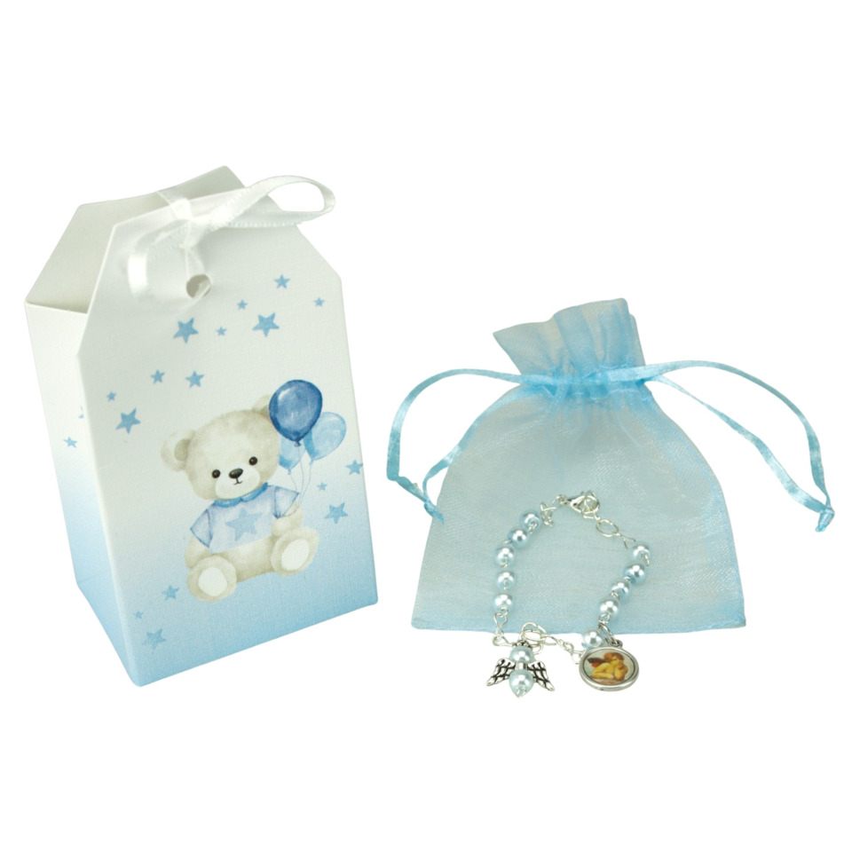 Teddy, Box, Braccialetto, Perline, Charm