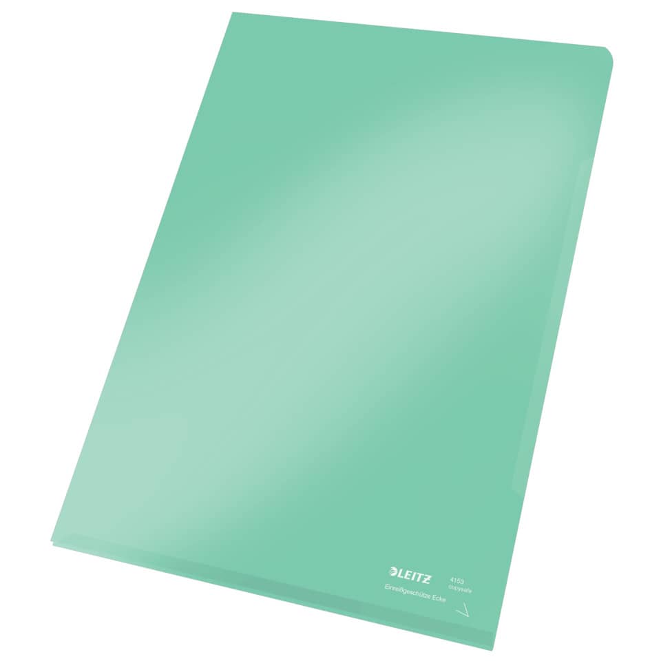 Notizblock, Schreibblock, Kunststoff, Mintgrün, Transparenter Schutz