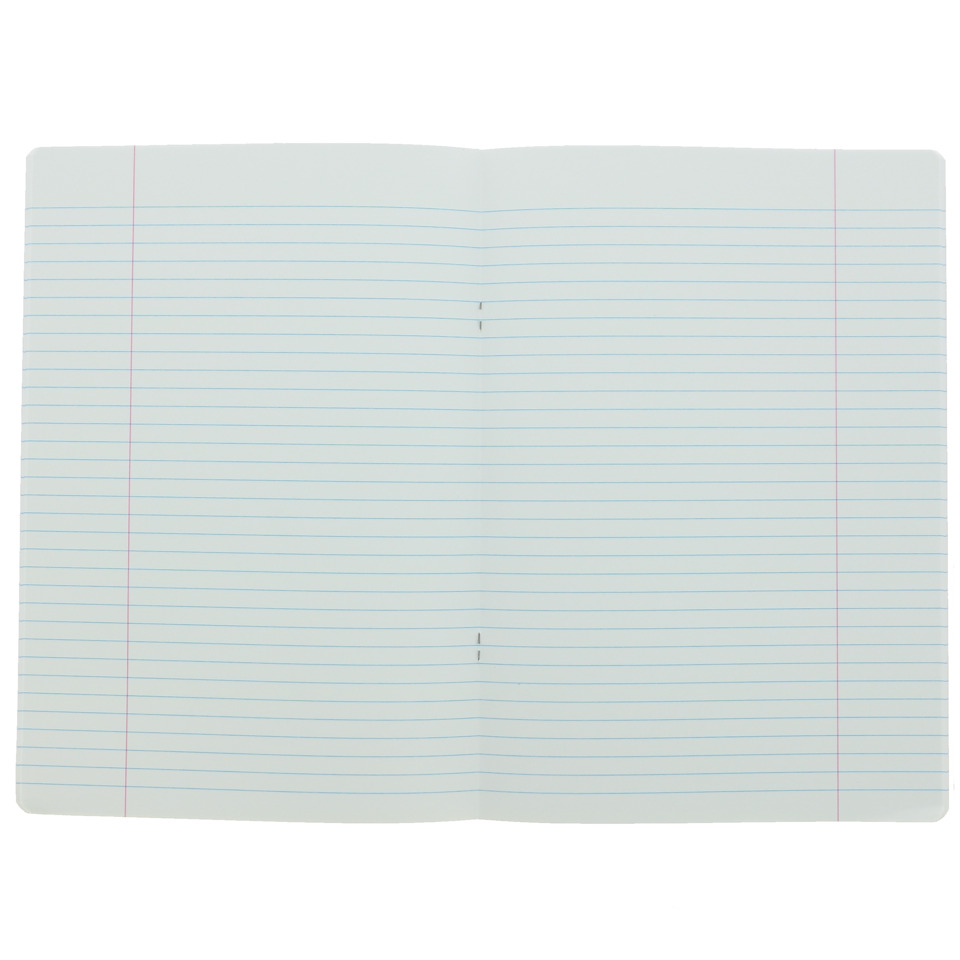 Notizbuch, liniert, Papier, aufgeschlagenes Heft, Doppelseite