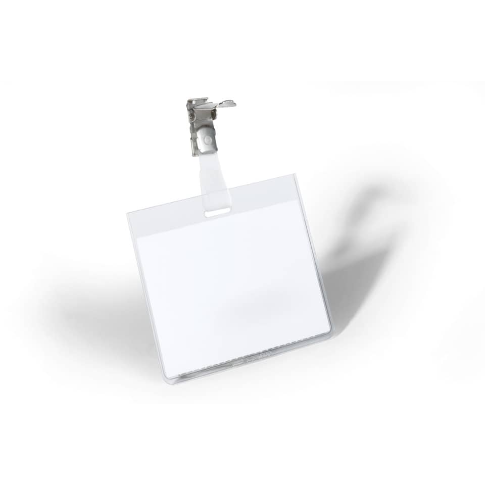 Namensschild, Namensetikett, Transparentes Schild, Kartenhalter, Clip-Halterung